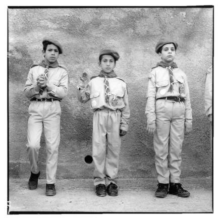 Palestinian Boyscouts Bethlehem Dec 95 ©1995 Marc De Clercq