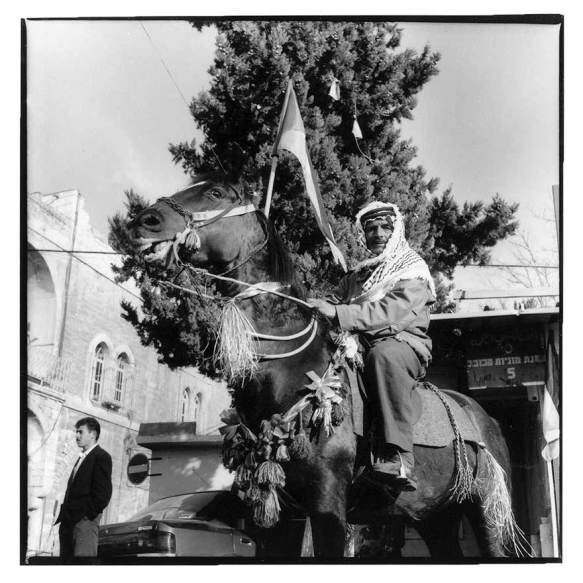 Palestinian Horseman Xmas Bethlehem Dec 95 ©1995 Marc De Clercq